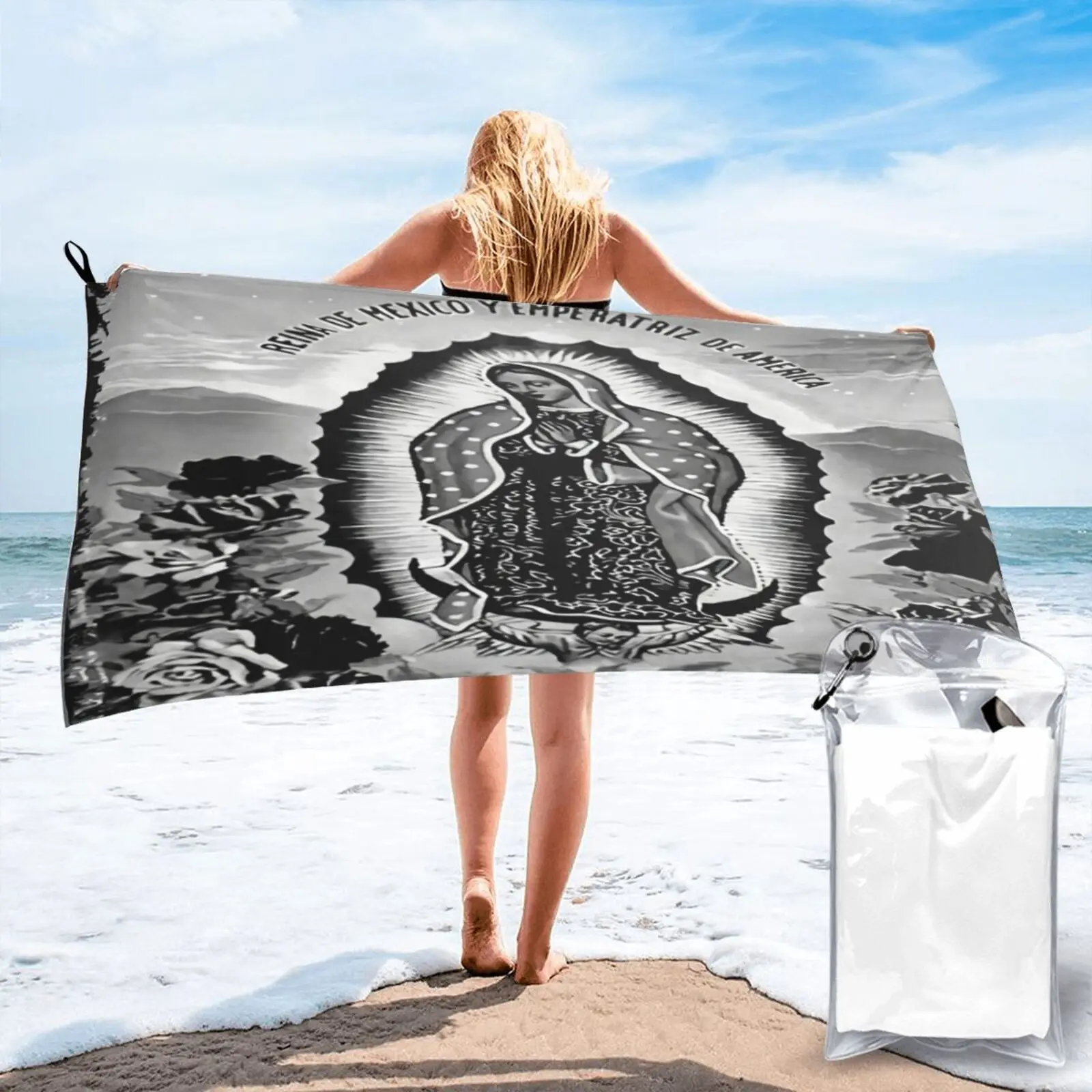 Our Lady Of Guadalupe Virgin Blessed Beach Towel Beach Bath Beach Blanket Microfiber Towel Terry Towels Strandlaken Bath Towel
Our Lady Of Guadalupe Virgin Blessed Beach Towel Beach Bath Beach Blanket Microfiber Towel Terry Towels Strandlaken Bath Towel