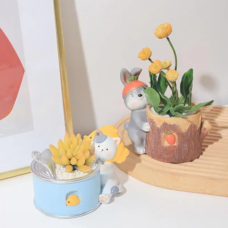 Resin Flowerpot Mini Animal Shaped Cartoon Cute Potted Plant Desktop Potted Expression Cat Plant Pot Desk Ornament
Resin Flowerpot Mini Animal Shaped Cartoon Cute Potted Plant Desktop Potted Expression Cat Plant Pot Desk Ornament