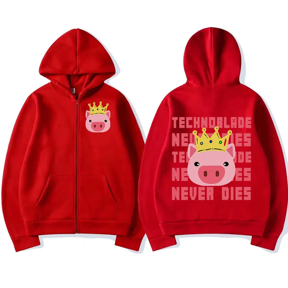 Technoblade Merch Double Sided Print Zipper Hoodies Female sweatshirt Harajuku Men Women Streetwear CLOTHES MAN JACKE
Technoblade Merch Double Sided Print Zipper Hoodies Female sweatshirt Harajuku Men Women Streetwear CLOTHES MAN JACKE