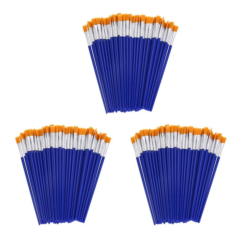 300 Pcs Flat Paint Brushes,Small Brush Bulk For Detail Painting,Nylon Hair Brushes Acrylic Oil Watercolor Fine
300 Pcs Flat Paint Brushes,Small Brush Bulk For Detail Painting,Nylon Hair Brushes Acrylic Oil Watercolor Fine