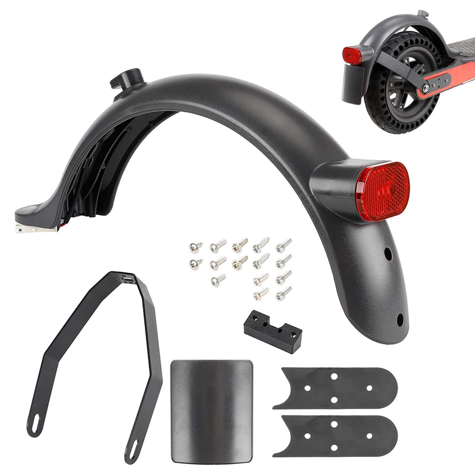 Electric Scooter Rear Fender With License Plate Set For Xiaomi M365/Pro/Pro2/1S 8.5/10 Inch Metal Bracket Cover E-Scooter Parts
Electric Scooter Rear Fender With License Plate Set For Xiaomi M365/Pro/Pro2/1S 8.5/10 Inch Metal Bracket Cover E-Scooter Parts