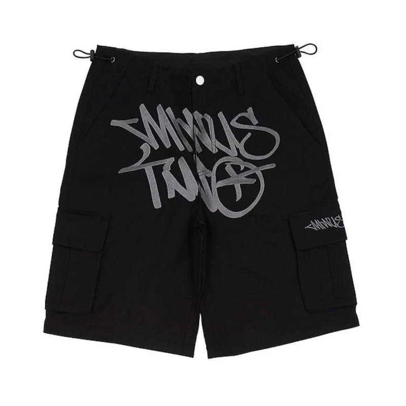 

Летняя мужская уличная одежда Y2K, повседневные широкие мешковатые брюки с высокой талией, карго-карго оверсайз, короткие брюки для спортзала в стиле хип-хоп, спортивные шорты с минусом, одежда