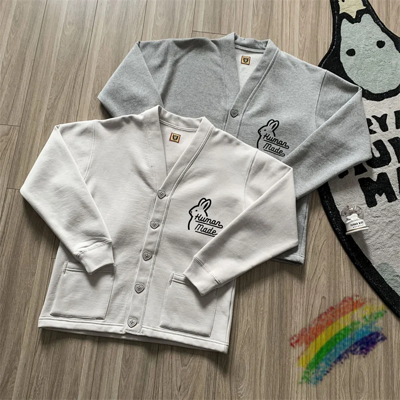 Human Made Cardigan Rabbit Sweatshirts Men Women 1:1 Best Quality V Neck Human Made Knit Crewneck
Human Made Cardigan Rabbit Sweatshirts Men Women 1:1 Best Quality V Neck Human Made Knit Crewneck