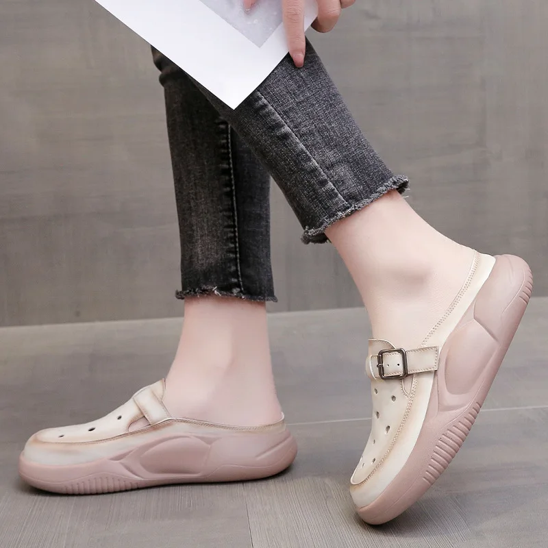 Мюли женские летние без застежки, сандалии на платформе, повседневные прогулочные тапочки, модная дизайнерская обувь
Мюли женские летние без застежки, сандалии на платформе, повседневные прогулочные тапочки, модная дизайнерская обувь