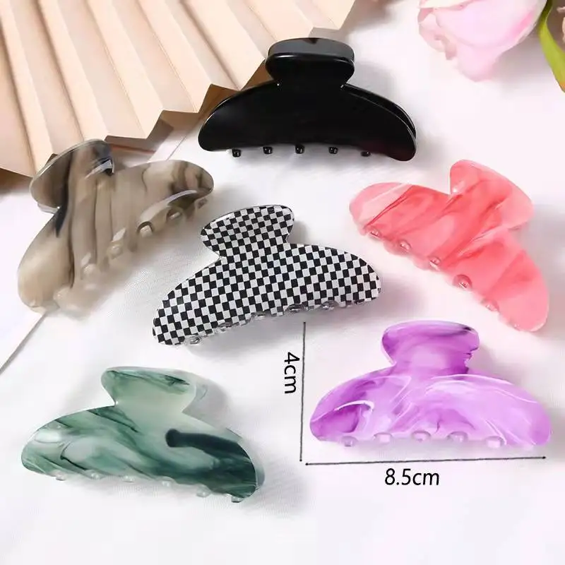Ladies Summer New Checkerboard Grab Clip Acrylic Acrylic Sheet Hair Grab Ladies Fashion Cloud Texture Irregular Claw Clip
Ladies Summer New Checkerboard Grab Clip Acrylic Acrylic Sheet Hair Grab Ladies Fashion Cloud Texture Irregular Claw Clip