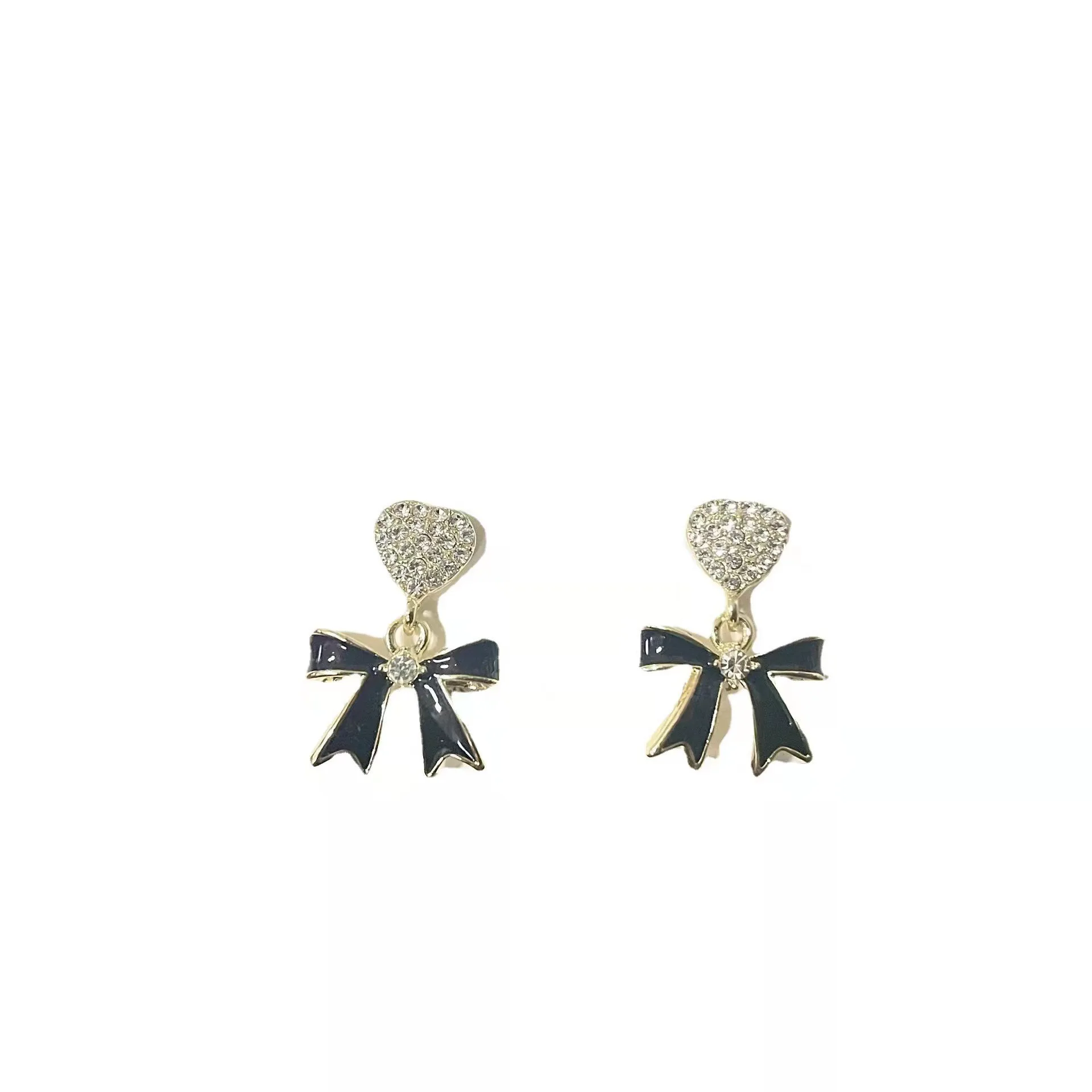 PTQASP Luxury Temperament Bow Earrings for Women Korean Fashion Simple Black Bow Love Zircon Stud Earring Accessories Pendientes
PTQASP Luxury Temperament Bow Earrings for Women Korean Fashion Simple Black Bow Love Zircon Stud Earring Accessories Pendientes