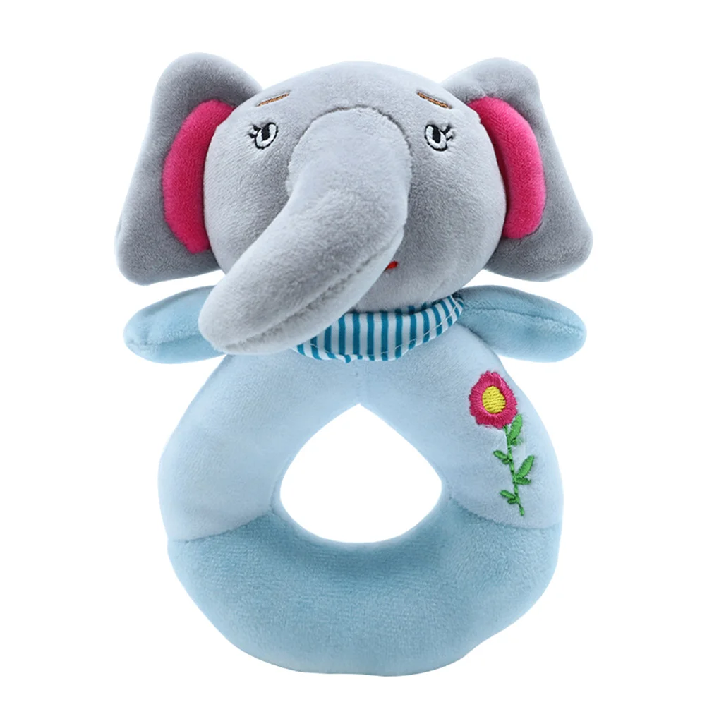 Infant Cartoon Animals Hand Rattle Grey Elephant Grasping Ring Stuffed Doll Toys for Baby
Infant Cartoon Animals Hand Rattle Grey Elephant Grasping Ring Stuffed Doll Toys for Baby