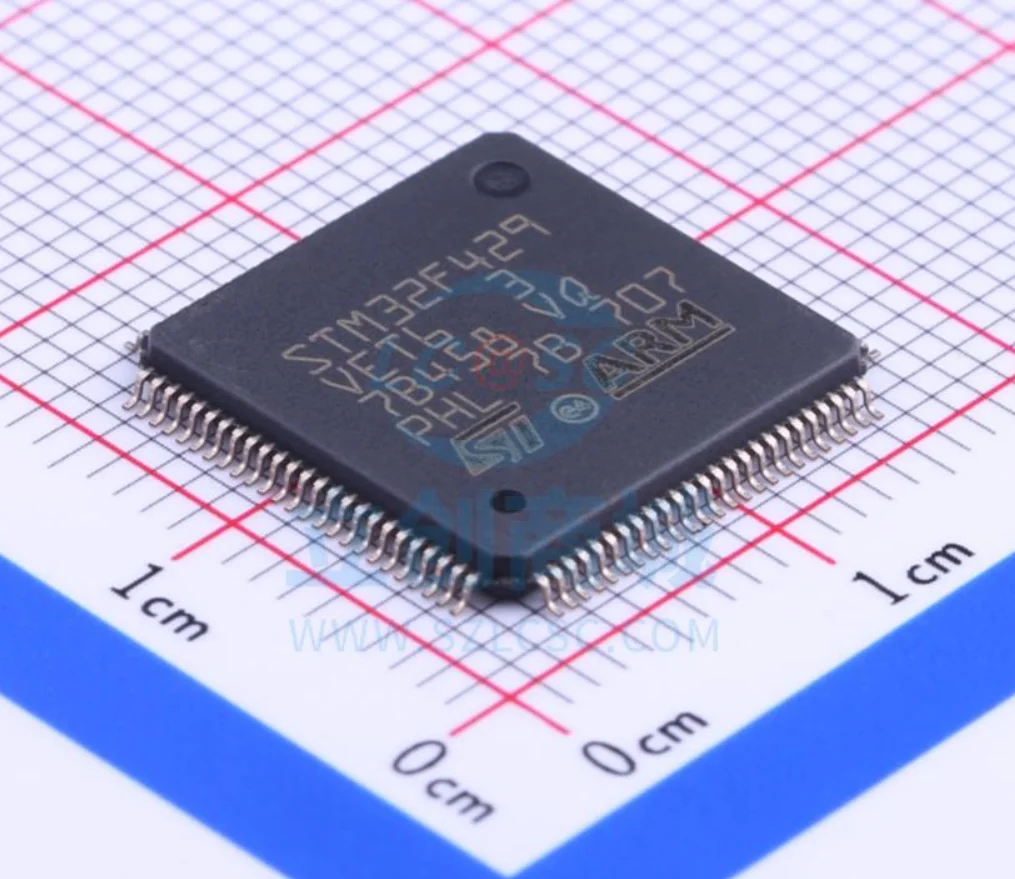 STM32F429VET6 Package LQFP-100 ARM Cortex-M4 180MHz Flash Memory: 512K@x8bit RAM: 256KB MCU (MCU/MPU/SOC)
STM32F429VET6 Package LQFP-100 ARM Cortex-M4 180MHz Flash Memory: 512K@x8bit RAM: 256KB MCU (MCU/MPU/SOC)