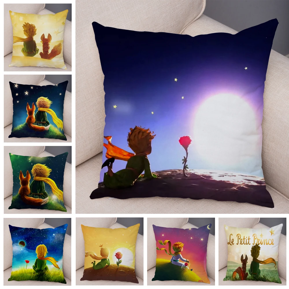 Little Prince Cushion Cover Decor France Anime Cartoon Print Pillow Case for Sofa Home Children Room Soft Plush Throw Pillowcase
Little Prince Cushion Cover Decor France Anime Cartoon Print Pillow Case for Sofa Home Children Room Soft Plush Throw Pillowcase