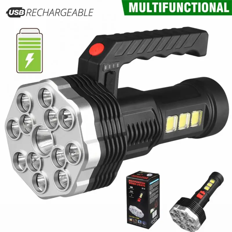 Суперъяркий светодиодный фонарик, фонарик с USB-зарядкой и аккумулятором, светодиодный фонарик для ночной езды, кемпинга, охоты и внутреннег... 
Суперъяркий светодиодный фонарик, фонарик с USB-зарядкой и аккумулятором, светодиодный фонарик для ночной езды, кемпинга, охоты и внутреннег...