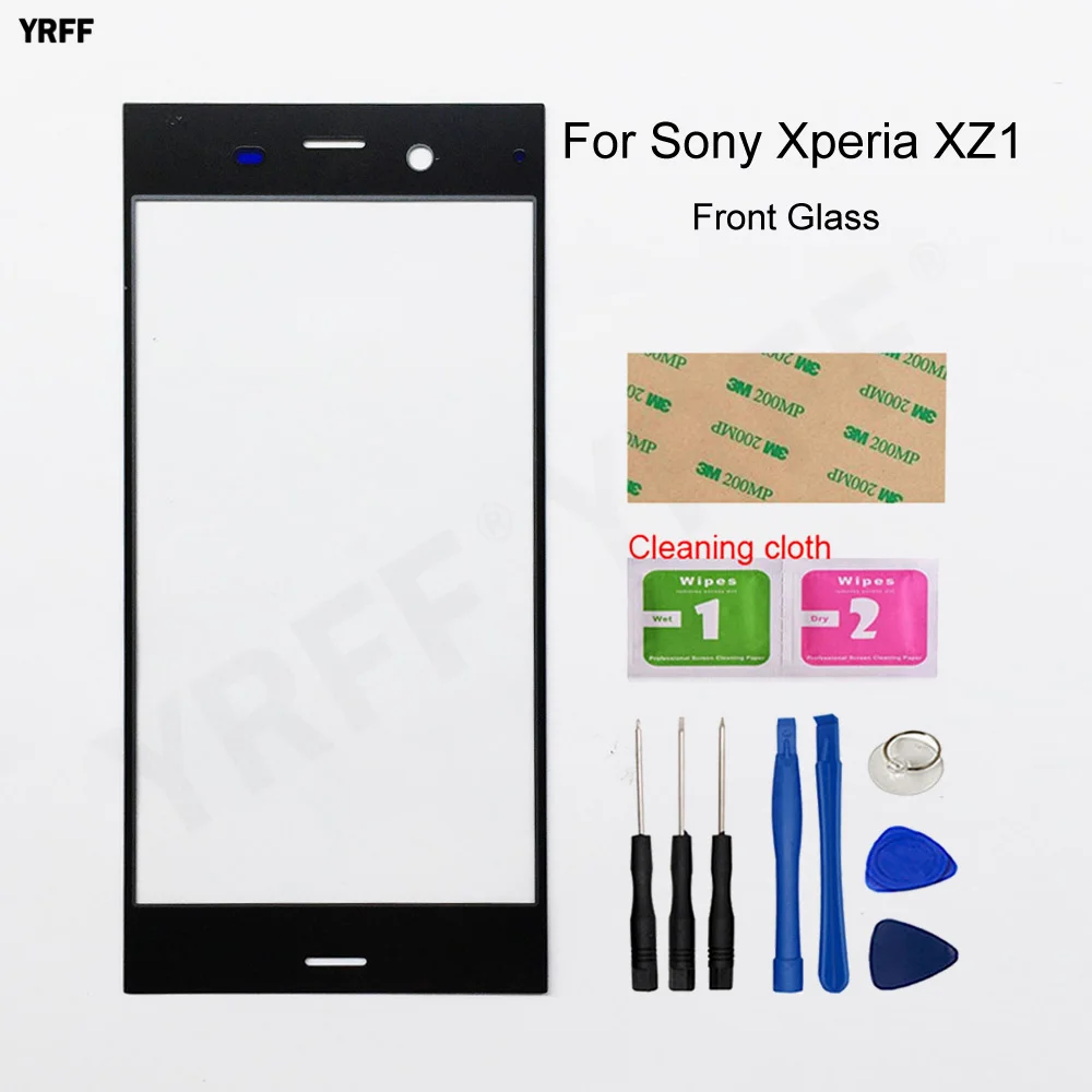 

Новинка 5,2 ''для Sony Xperia XZ1 передняя внешняя стеклянная панель экрана (без сенсорного ЖК-экрана) F8341 F8342 G8343 см 55 дюймов G8341 G8342