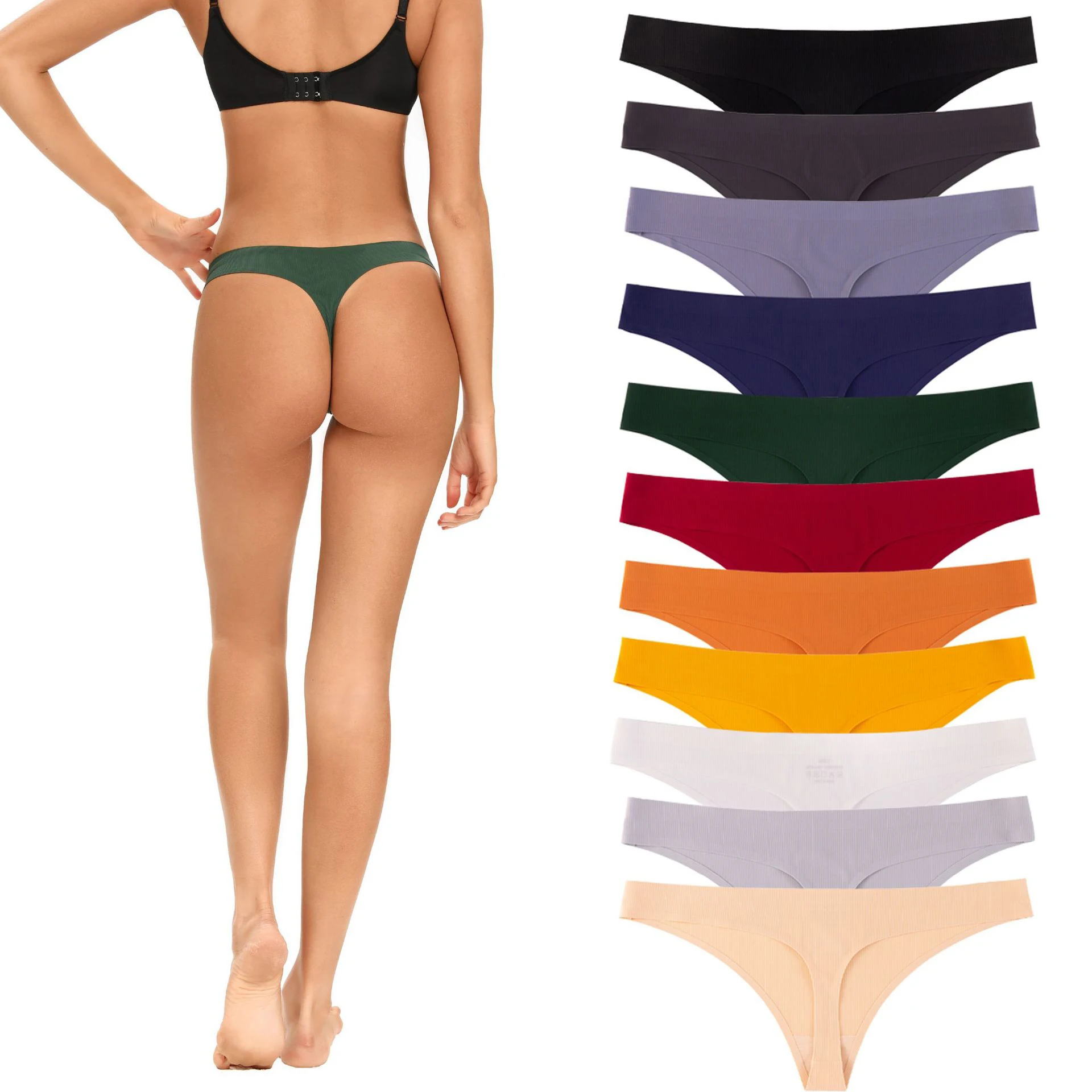 Seamless Thong Women Low Waist Panties Sexy Underwear Ladies Briefs Lingere Panty Comfortable Big Size
Seamless Thong Women Low Waist Panties Sexy Underwear Ladies Briefs Lingere Panty Comfortable Big Size