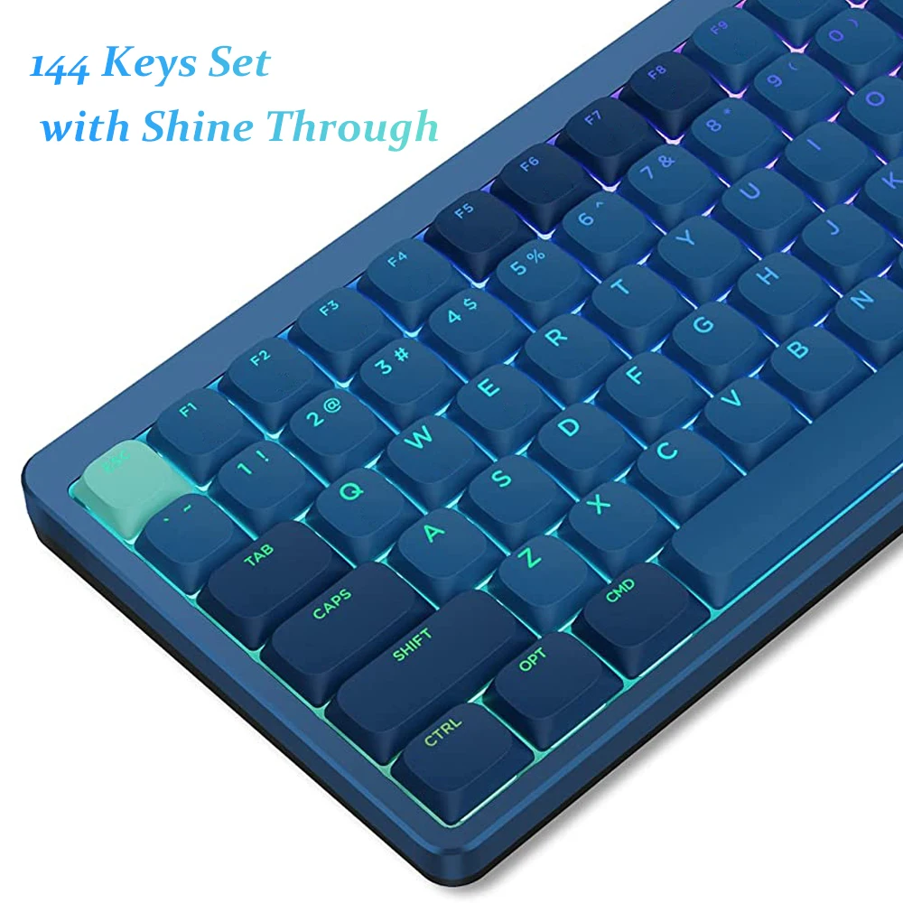 Custom Double Shot Slim PBT Keycap 144 Keys Low Profile Shine Through Keycaps for Gateron Cherry MX Mechanical Switches Keyboard
Custom Double Shot Slim PBT Keycap 144 Keys Low Profile Shine Through Keycaps for Gateron Cherry MX Mechanical Switches Keyboard