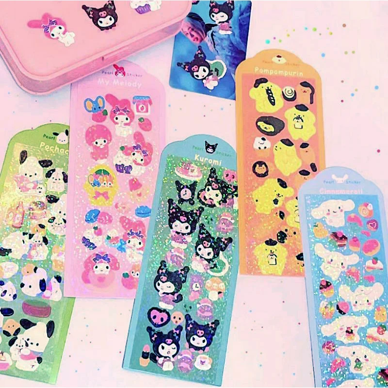 Kawaii Sanrio Fine Flash Sticker Cinnamoroll Cartoon Anime Cute Kuromi Mobile Phone Case Refrigerator Mymelody Sticker Girl Gift
Kawaii Sanrio Fine Flash Sticker Cinnamoroll Cartoon Anime Cute Kuromi Mobile Phone Case Refrigerator Mymelody Sticker Girl Gift