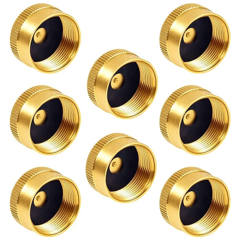 8PCS Solid Brass Propane Bottle Caps Suitable For All 1LB Gas Refill Tank Cylinder Sealed Protect Cap For Outdoor Stove
8PCS Solid Brass Propane Bottle Caps Suitable For All 1LB Gas Refill Tank Cylinder Sealed Protect Cap For Outdoor Stove
