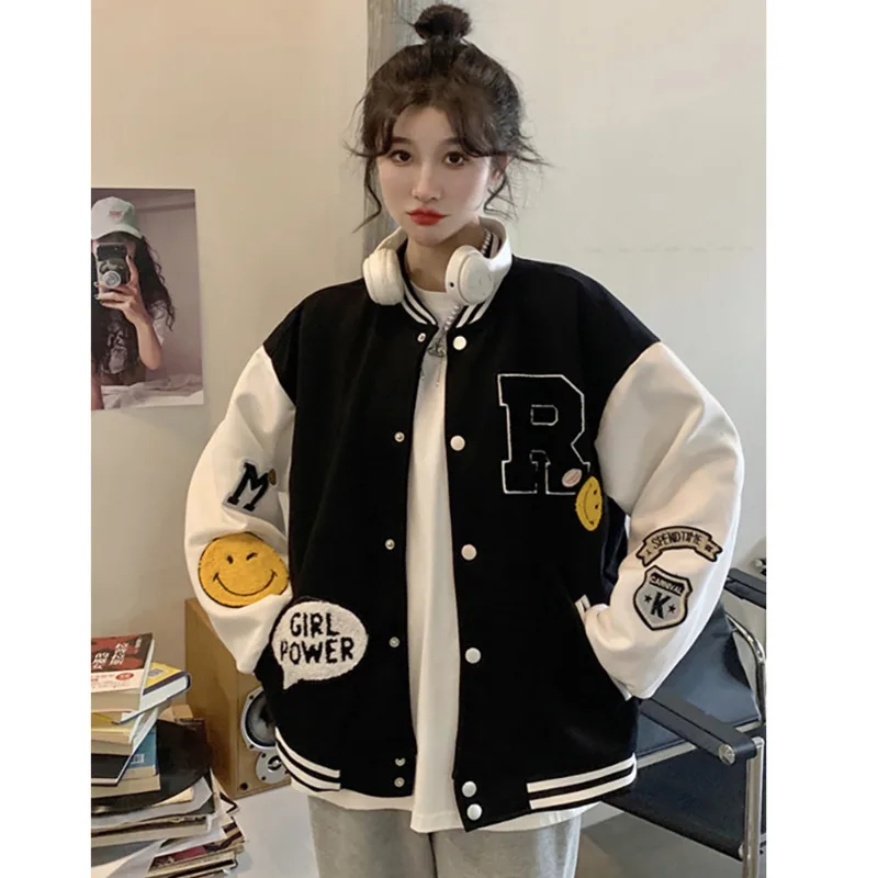 Cotton Padded Thickened Baseball Plus Size Oversized Jacket Women Bomber Autumn Winter 2022 New BF Style Loose Jacket Top Women
Cotton Padded Thickened Baseball Plus Size Oversized Jacket Women Bomber Autumn Winter 2022 New BF Style Loose Jacket Top Women