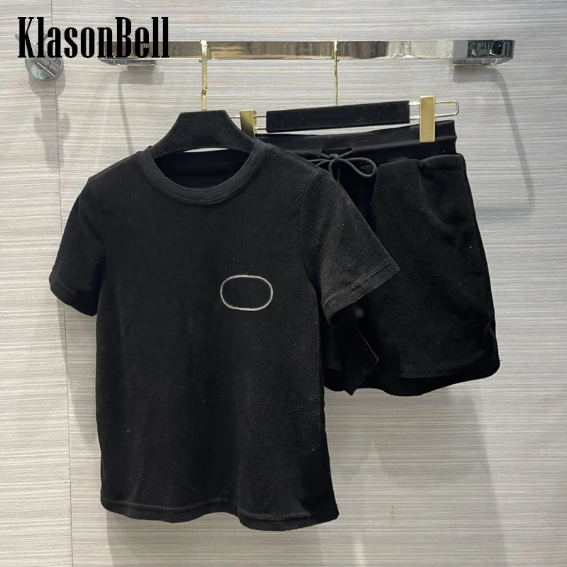 4,6 KlasonBell, футболка с коротким рукавом и круглым вырезом с вышивкой и шорты на шнурке, Спортивный Повседневный Модный комплект из 2 предметов ...
4,6 KlasonBell, футболка с коротким рукавом и круглым вырезом с вышивкой и шорты на шнурке, Спортивный Повседневный Модный комплект из 2 предметов ...