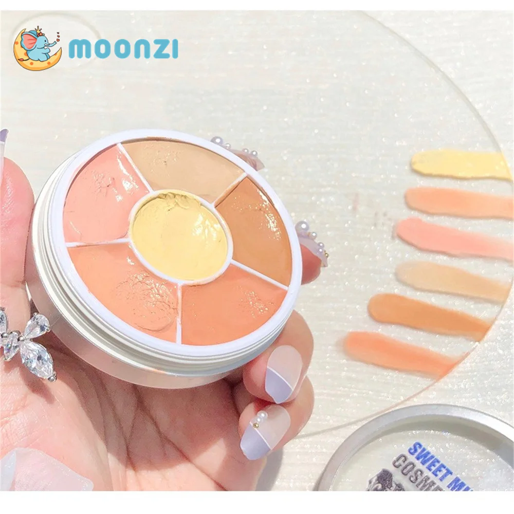 

4 Colors Makeup Concealer Palette Waterproof Moisturizing Face Contour Bronzer Make Up Face Foundation Cream Concealer