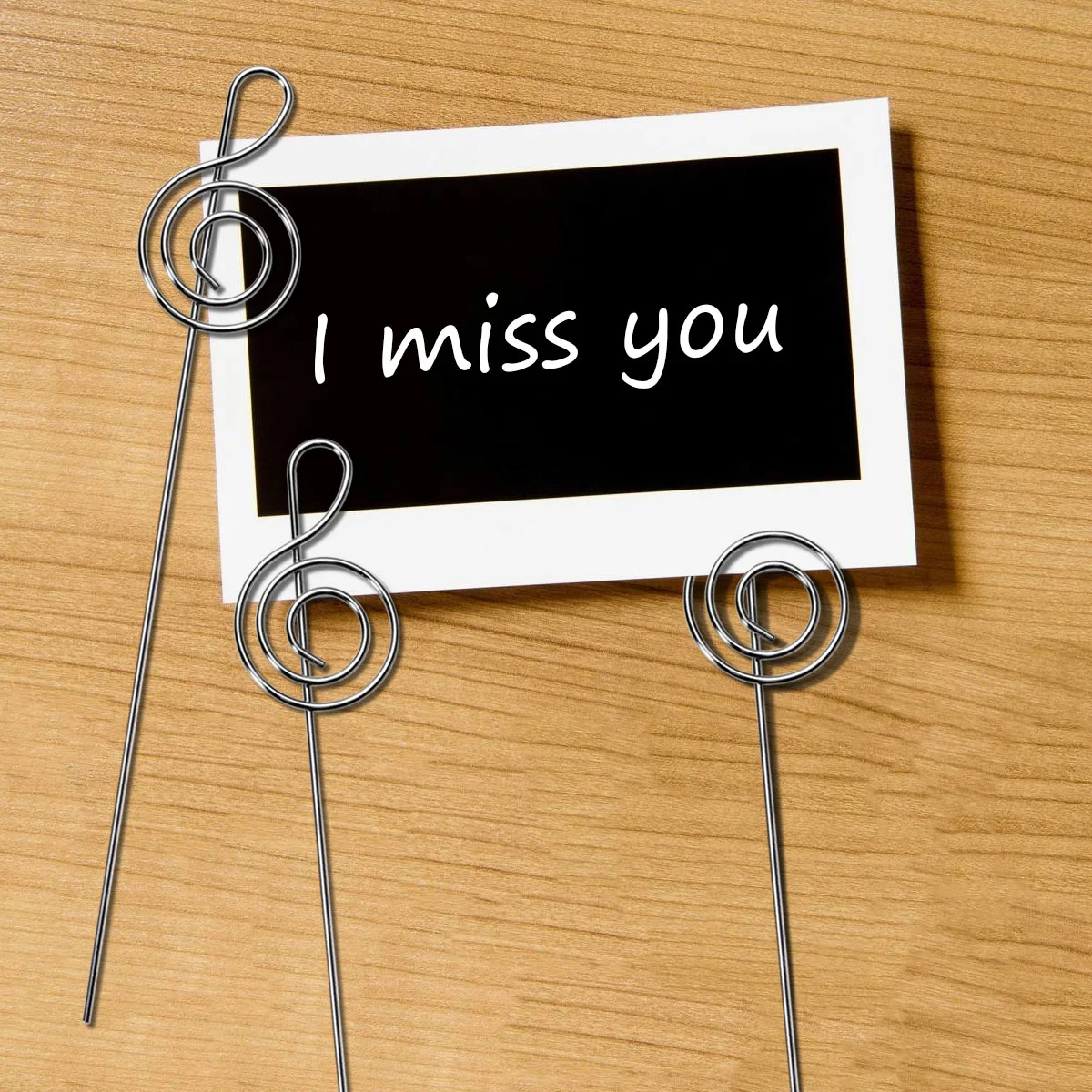 50 Pcs Photo Clips Practical Musical Note Shape Metal Table Holders for Home Office
50 Pcs Photo Clips Practical Musical Note Shape Metal Table Holders for Home Office