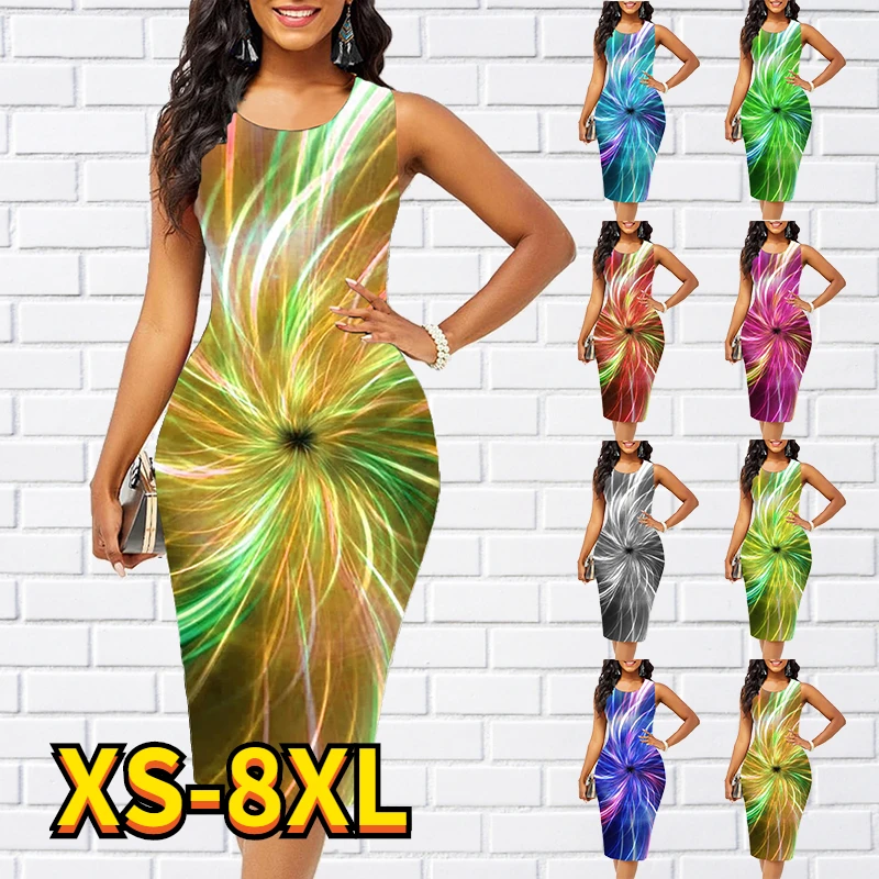 Women's Dress Skirt Green Fashion Sleeveless Striped Print Knee-Length Jumpsuit Summer Round Neck Fashion Casual Straight Skirt
Women's Dress Skirt Green Fashion Sleeveless Striped Print Knee-Length Jumpsuit Summer Round Neck Fashion Casual Straight Skirt