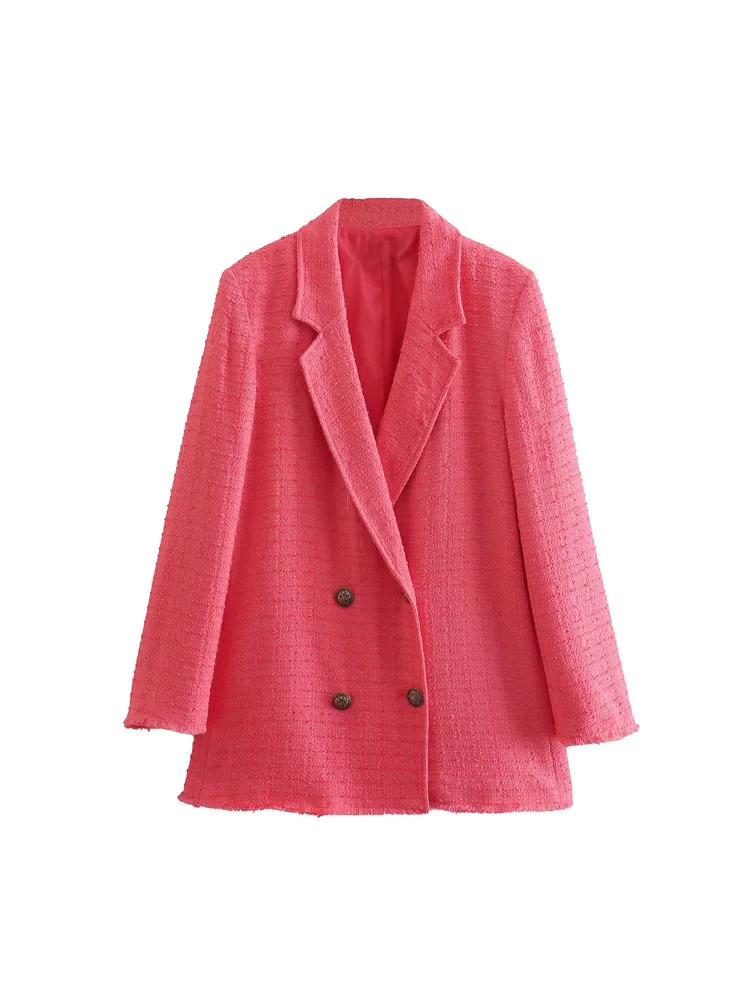 2022 Summer Women Casual Veins Blazers Coats Solid Loose Double Breasted Female Fashion Street Blazer Outerwear
2022 Summer Women Casual Veins Blazers Coats Solid Loose Double Breasted Female Fashion Street Blazer Outerwear