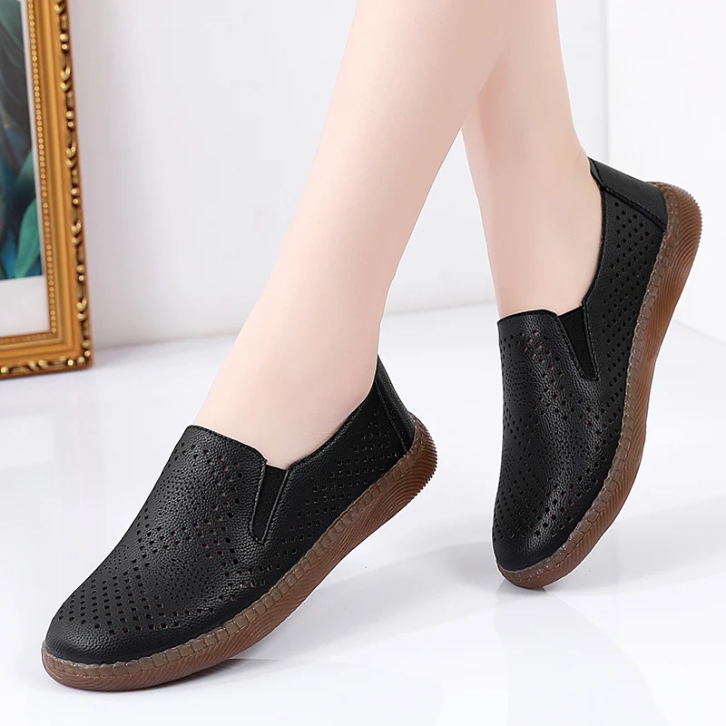 Women's Flats 2023 Summer Breathable Hollow Slip on Casual Shoes for Women Fashion Non-slip Female Clogs Sandals Single Shoes
Women's Flats 2023 Summer Breathable Hollow Slip on Casual Shoes for Women Fashion Non-slip Female Clogs Sandals Single Shoes