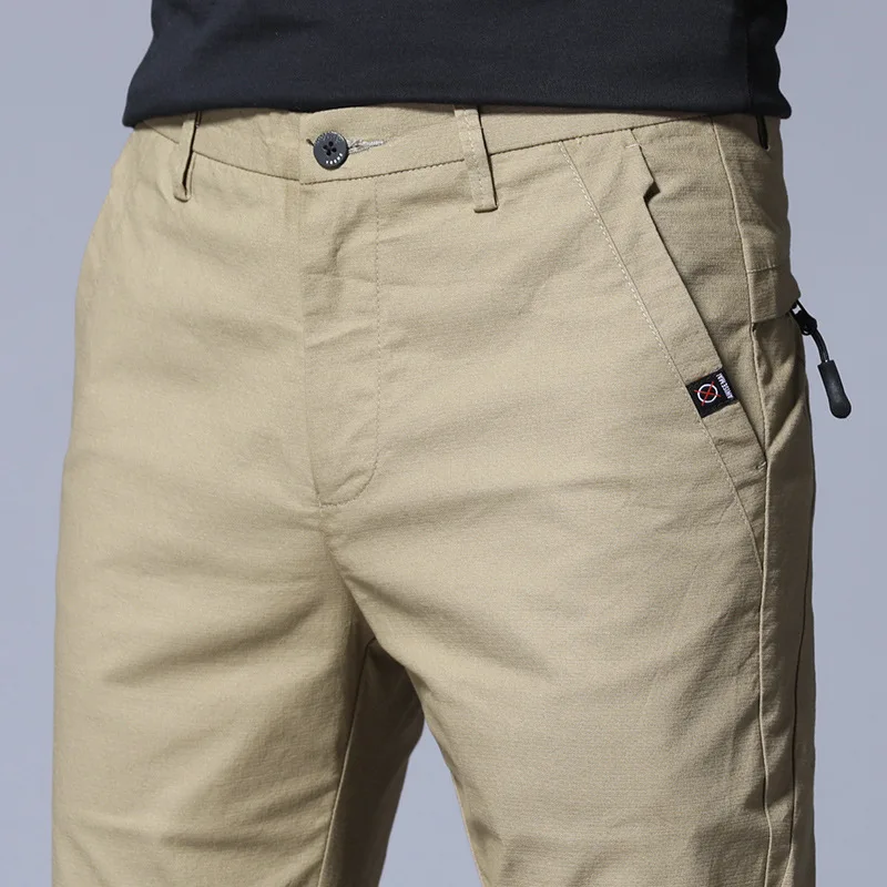 Summer Thin Casual Pants Men Pockets with Zipper Black Slim Fit Skinny Mens Trousers Office
Summer Thin Casual Pants Men Pockets with Zipper Black Slim Fit Skinny Mens Trousers Office