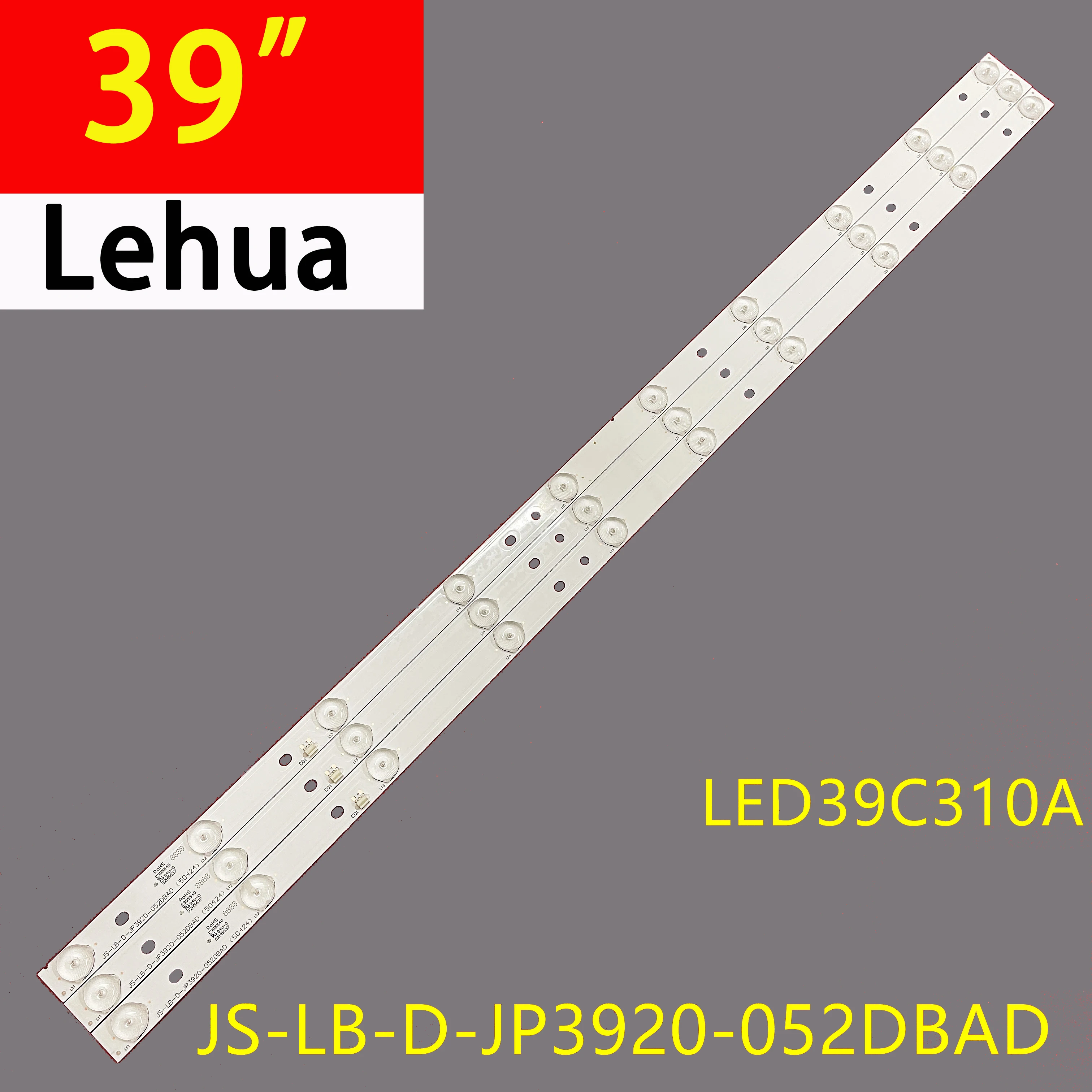 

LED Backlight strip 10 lamp For LED39C310A light bar D39-2000 JS-LB-D-JP3920-052DBAD screen LC390TU1A11 760MM