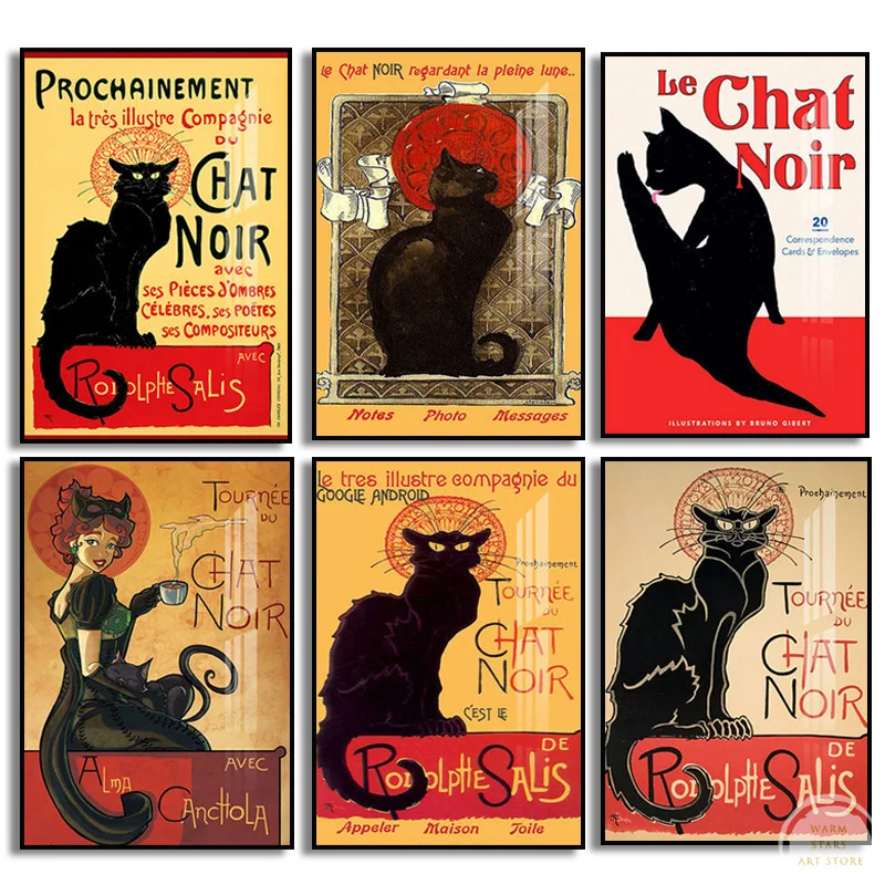 Картина с изображением черной кошки на холсте Tournee Du Chat Noir Le Chat черный постер печать на стене картина для гостиной домашний Декор подарок
Картина с изображением черной кошки на холсте Tournee Du Chat Noir Le Chat черный постер печать на стене картина для гостиной домашний Декор подарок
