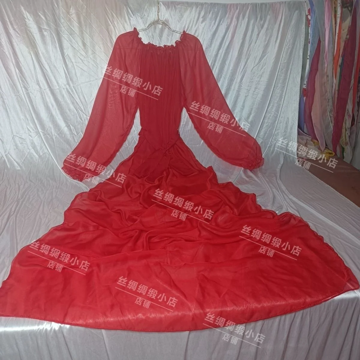 Sexy Women Veil Transparent Long Dress with Belt Long Sleeve Loose Mesh Maxi Dress Sleeping Robe
Sexy Women Veil Transparent Long Dress with Belt Long Sleeve Loose Mesh Maxi Dress Sleeping Robe
