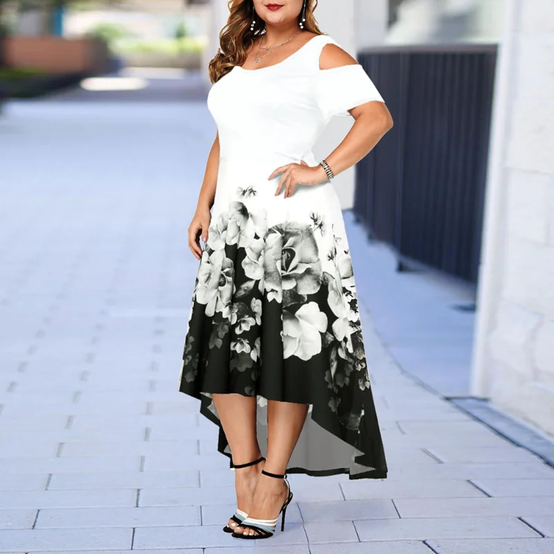 Floral Printed Women's Dress Casual Plus Size Summer Dress 2021 Elegant Cold Sleeve Maxi Long Sundress Female Party Dress 5XL
Floral Printed Women's Dress Casual Plus Size Summer Dress 2021 Elegant Cold Sleeve Maxi Long Sundress Female Party Dress 5XL