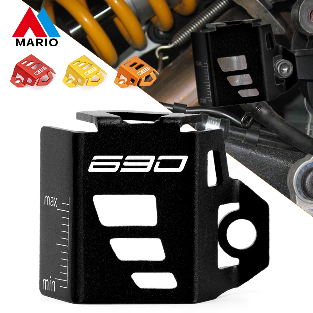 For KTM 690 SMC R 2009-2022 690 DUKE 2013-2019 ENDURO R 2016-2022 790 DUKE 2022 Rear Brake Reservoir Protector 
For KTM 690 SMC R 2009-2022 690 DUKE 2013-2019 ENDURO R 2016-2022 790 DUKE 2022 Rear Brake Reservoir Protector