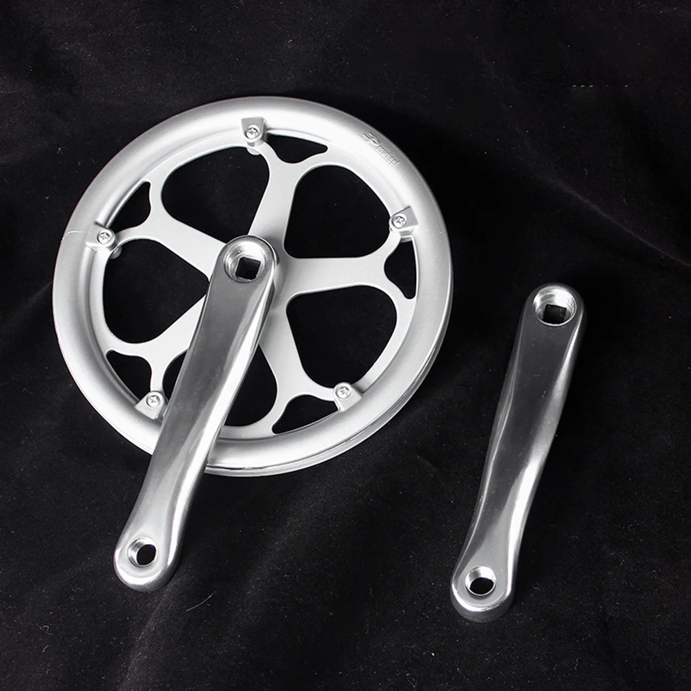 Crankset Single Speed Chainset 46T / 52T Chrome Steel Crank Vintage Retro Look Sprocket Gear Wheel Accessorie Folding Bicycle
Crankset Single Speed Chainset 46T / 52T Chrome Steel Crank Vintage Retro Look Sprocket Gear Wheel Accessorie Folding Bicycle