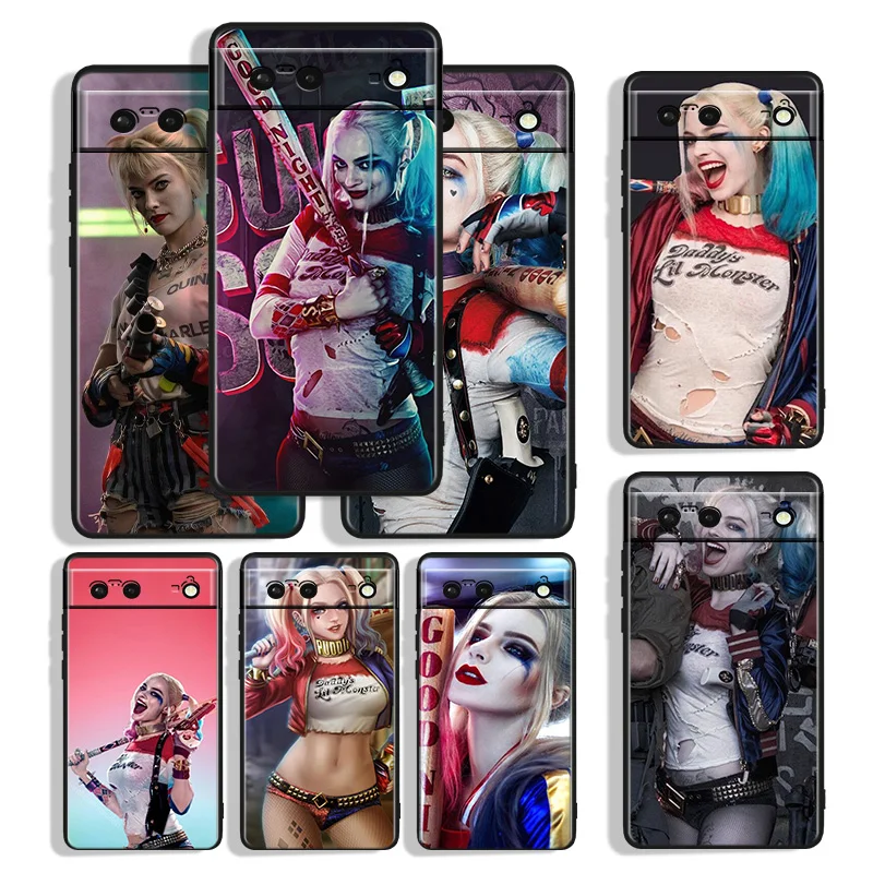 

Harley Quinn Suicide Squad Shockproof Cover for Google Pixel 6 Pro 5 4 4A XL 5G Black Phone Case Shell Soft Fundas Coque Capa