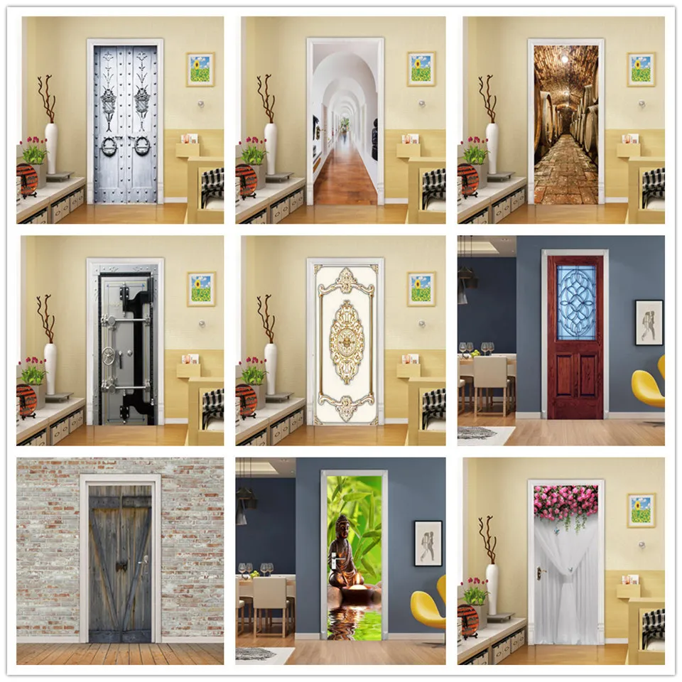 2pcs/Set Door Sticker For Living Room Bedroom Decoration Adhesive DIY Wallpaper Poster 3D Visual Home Decor Mural PVC Wall Decal
2pcs/Set Door Sticker For Living Room Bedroom Decoration Adhesive DIY Wallpaper Poster 3D Visual Home Decor Mural PVC Wall Decal