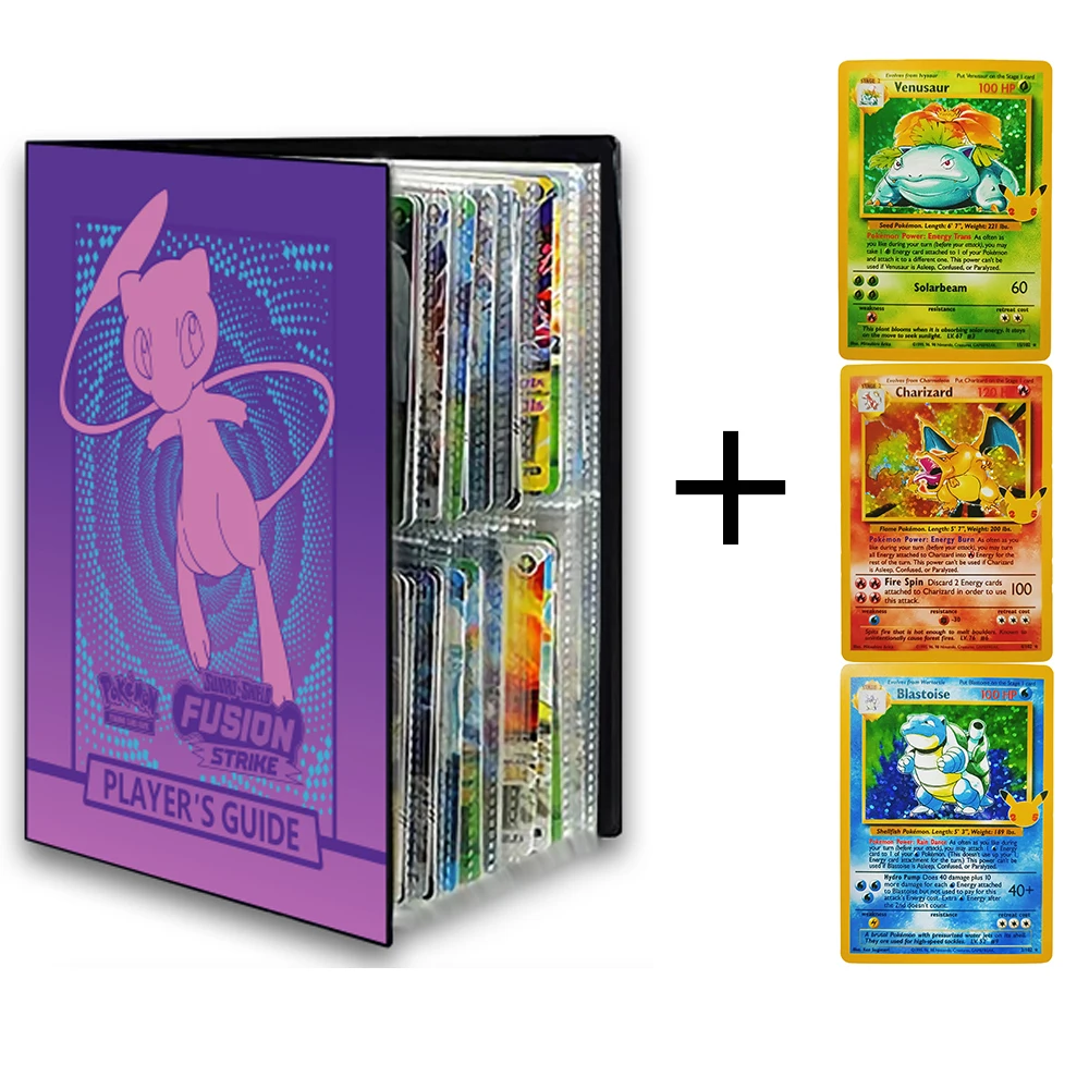 New Pokemon Card Book Album Cartas Holder Case 25Th Anniversary V Max Card Free 3Pcs Charizard Venus Blastoise Kid Toy Poison
New Pokemon Card Book Album Cartas Holder Case 25Th Anniversary V Max Card Free 3Pcs Charizard Venus Blastoise Kid Toy Poison