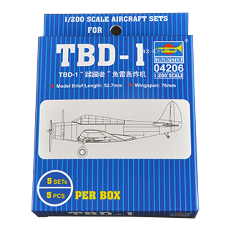 Trumpeter 04206 1/200 Scale US TBD-1 TBD Devastator Torpedo Bomber For Aircraft Carrier Toy Plastic Assembly Model Building Kit
Trumpeter 04206 1/200 Scale US TBD-1 TBD Devastator Torpedo Bomber For Aircraft Carrier Toy Plastic Assembly Model Building Kit