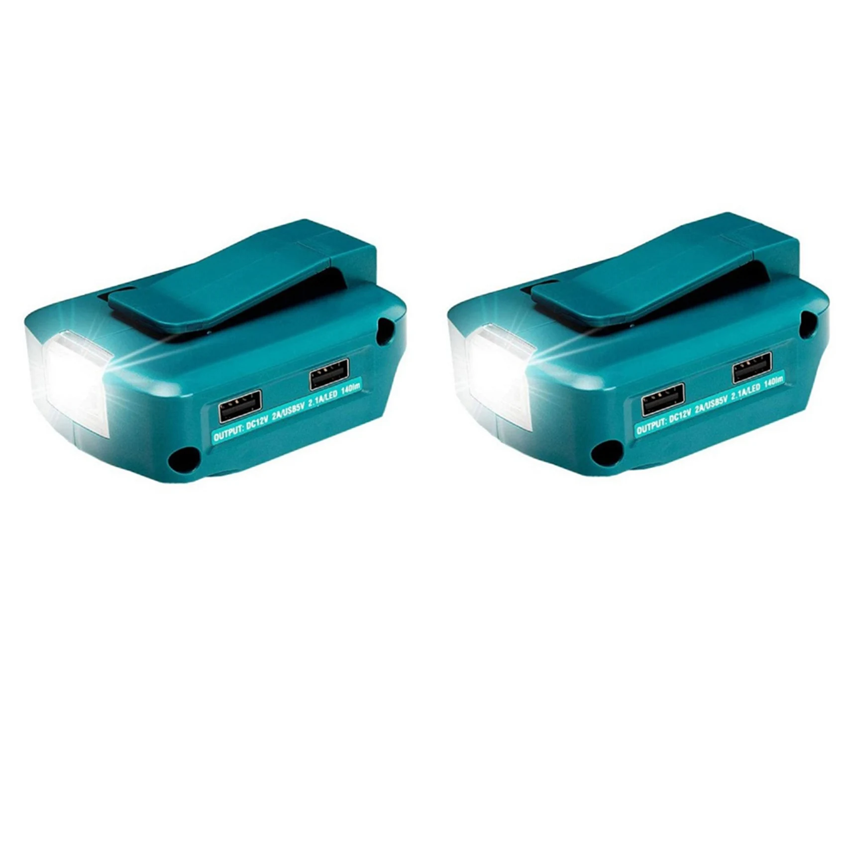 2X 14.4V/18V 200LM LED Light Li-Ion Battery Dual USB Battery Converter for Makita Battery Outdoor Flashlight Accessories
2X 14.4V/18V 200LM LED Light Li-Ion Battery Dual USB Battery Converter for Makita Battery Outdoor Flashlight Accessories