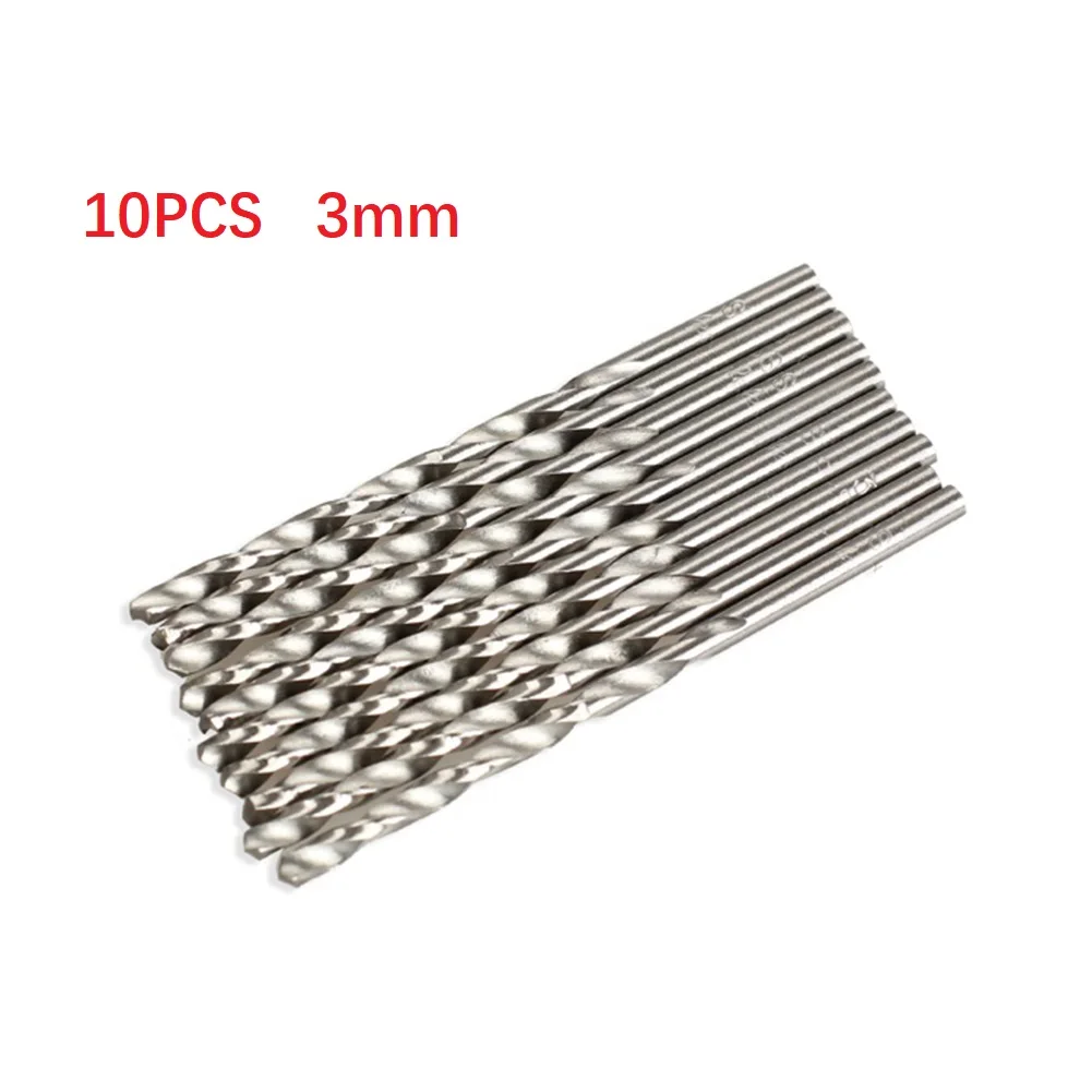 High Quality Durable Drill Bits 10pcs Shank High Speed Steel Metal Micro Straight Tool Woodworking 3mm Auger Bit
High Quality Durable Drill Bits 10pcs Shank High Speed Steel Metal Micro Straight Tool Woodworking 3mm Auger Bit