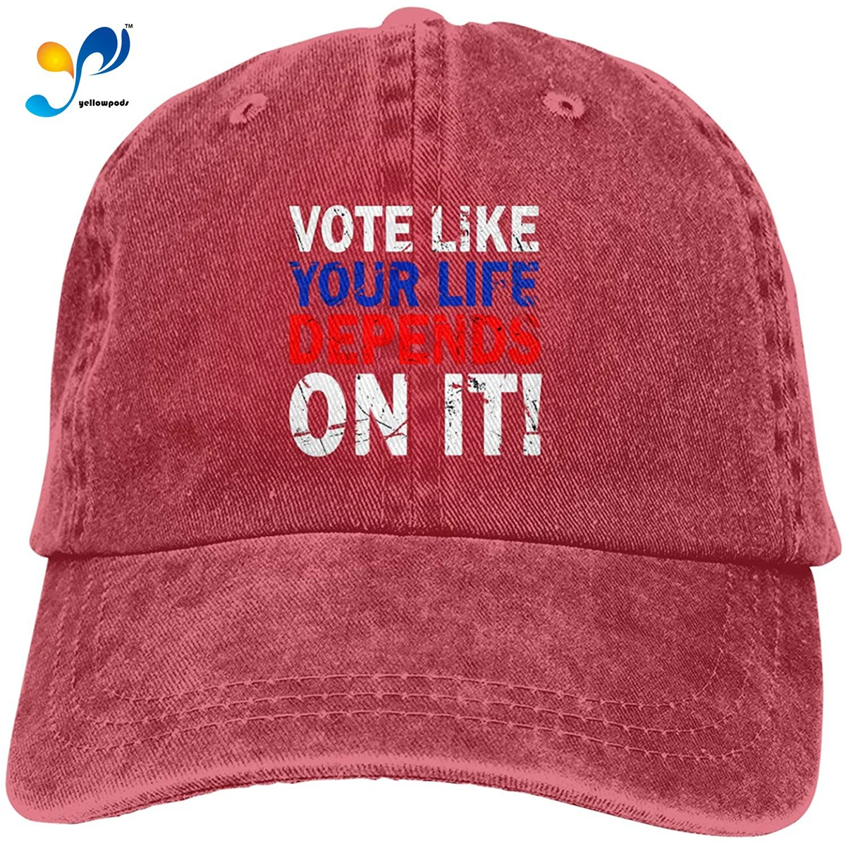 Vote Like Your Future Depends On It Baseball Caps Cotton Dad Hat Adjustable Sandwich Hat,Red
Vote Like Your Future Depends On It Baseball Caps Cotton Dad Hat Adjustable Sandwich Hat,Red