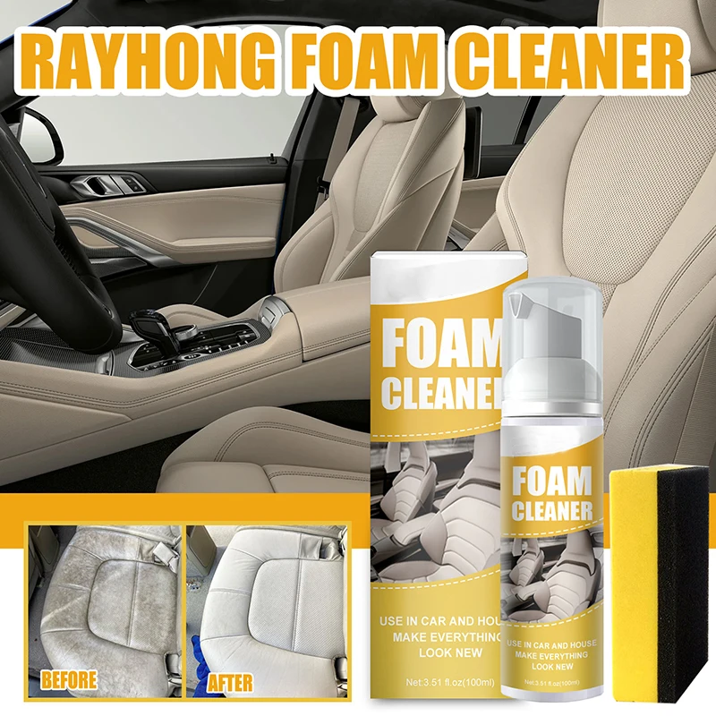 100ML Foam Cleaner Rust Remover Cleaning Car Interior Seat Cleaner Spray Home Kitchen Cleaning Foam Sprays
100ML Foam Cleaner Rust Remover Cleaning Car Interior Seat Cleaner Spray Home Kitchen Cleaning Foam Sprays