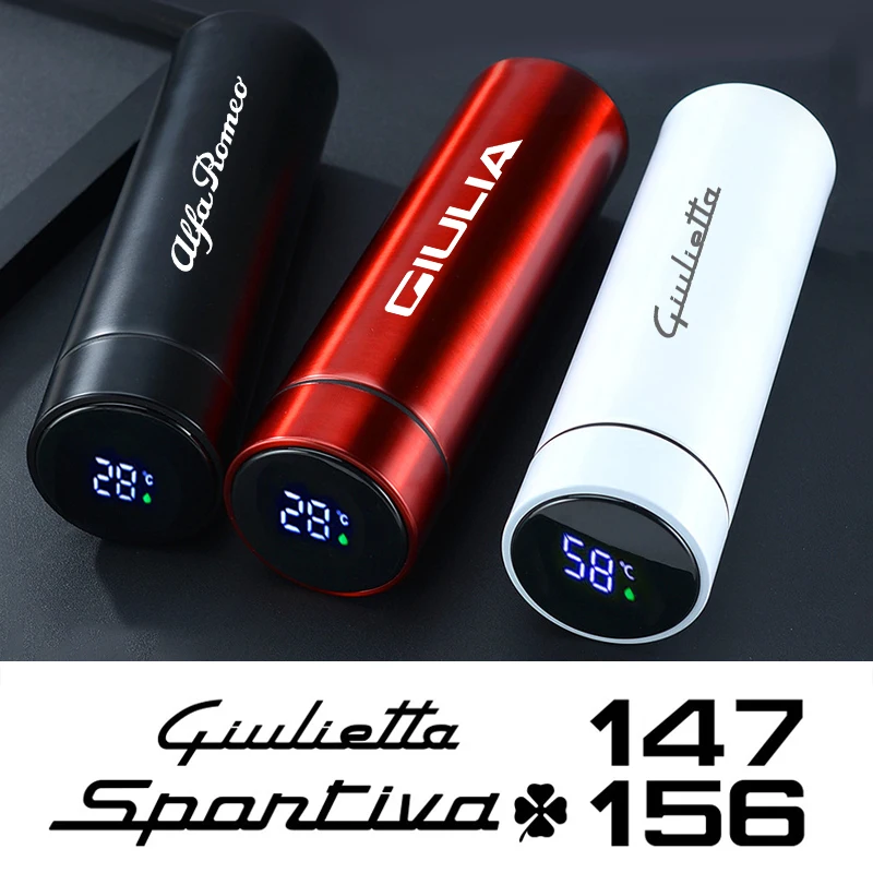 Smart LED Vacuum Stainless Steel Coffee Thermos Mug 500ml For Alfa Romeo 159 147 Giulietta Stelvio 4C MITO 156 Giulia Sportiva
Smart LED Vacuum Stainless Steel Coffee Thermos Mug 500ml For Alfa Romeo 159 147 Giulietta Stelvio 4C MITO 156 Giulia Sportiva