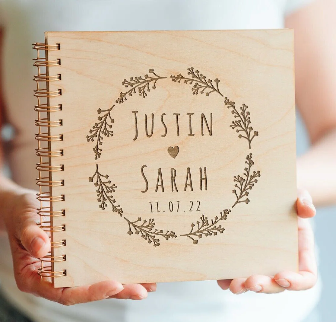 Деревянная книга для гостей, индивидуальный именной альбом для семьи, Подарок на годовщину, для родителей, деревянная Гостевая книга на заказ, свадебный альбом 
Деревянная книга для гостей, индивидуальный именной альбом для семьи, Подарок на годовщину, для родителей, деревянная Гостевая книга на заказ, свадебный альбом