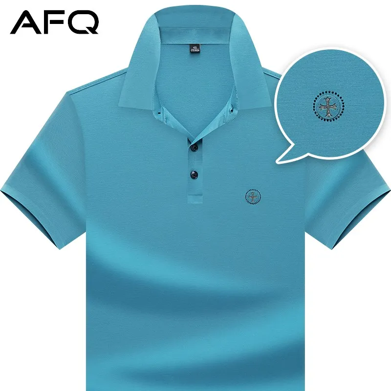 2022 Summer Fashion Men's Short-Sleeved T-shirt Lapel Loose Casual Men's Clothing Polo Shirt with Collar Sports Half Sleeve
2022 Summer Fashion Men's Short-Sleeved T-shirt Lapel Loose Casual Men's Clothing Polo Shirt with Collar Sports Half Sleeve