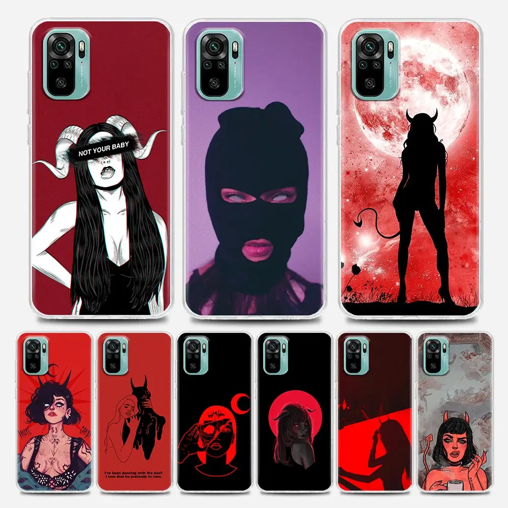 Sexy Devil Woman Clear Redmi Case for Note 7 8 9 10 5G 4G 8T Pro Redmi 8 8A 7A 9A 9C K20 K30 K40 Y3 Soft Silicon
Sexy Devil Woman Clear Redmi Case for Note 7 8 9 10 5G 4G 8T Pro Redmi 8 8A 7A 9A 9C K20 K30 K40 Y3 Soft Silicon