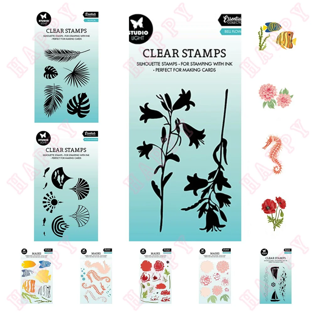 Ocean Tropical Dahlia Seahorse Metal Cutting Dies Stencil Clear Stamps Decoration For DIY Scrapbook Diary Album Paper Template
Ocean Tropical Dahlia Seahorse Metal Cutting Dies Stencil Clear Stamps Decoration For DIY Scrapbook Diary Album Paper Template