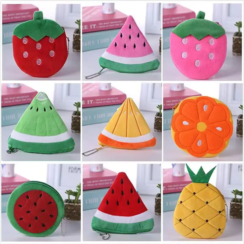 Simulation Fruit Bag Embroidered Plush Coin Purse Watermelon Strawberry Orange Children Student Coin Bag Card Bag Children
Simulation Fruit Bag Embroidered Plush Coin Purse Watermelon Strawberry Orange Children Student Coin Bag Card Bag Children
