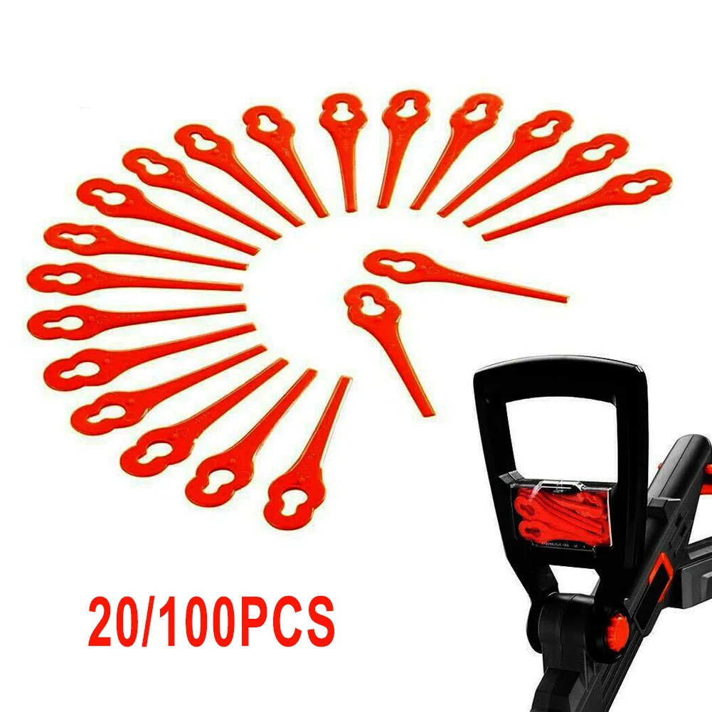 20/100pc Grass Trimmer Plastic Blades Lawn Mower Brush Cutter Head Blade Red For FUXTEC 20V FX-E1RT20 Cordless Grass Strimmer
20/100pc Grass Trimmer Plastic Blades Lawn Mower Brush Cutter Head Blade Red For FUXTEC 20V FX-E1RT20 Cordless Grass Strimmer