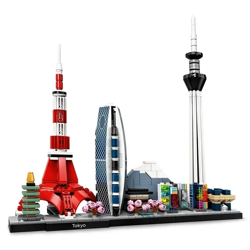 

NEW 547pcs Tokyo City Skyline Model Legoingsly World Famous Architecture Construction Bricks DIY Toys Children's Best Gift