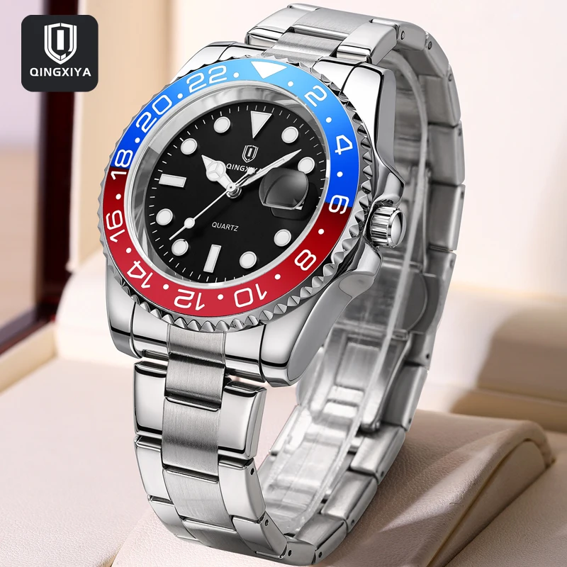QINGXIYA Top Brand Luxury Mens Watches Stainless Steel Waterproof Luminous Date Fashion Water Ghost Series Quartz Watch for Men
QINGXIYA Top Brand Luxury Mens Watches Stainless Steel Waterproof Luminous Date Fashion Water Ghost Series Quartz Watch for Men